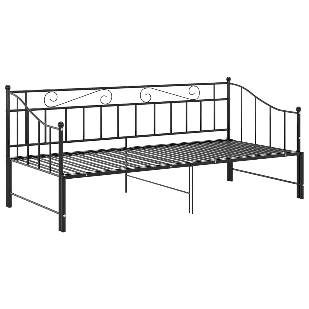 Pull-Out Sofa Bed Frame Without Mattress Metal 90X200 Cm