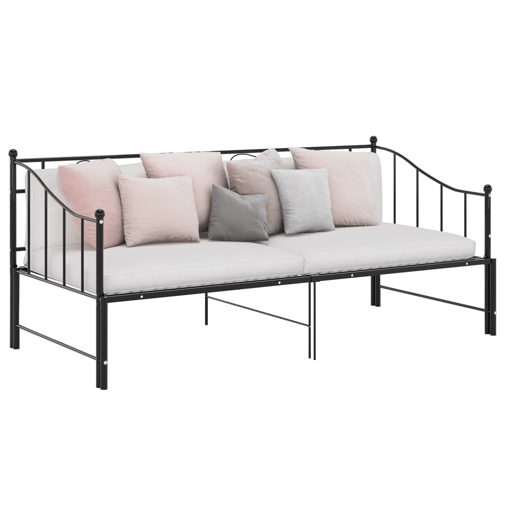 Pull-Out Sofa Bed Frame Without Mattress Metal 90X200 Cm