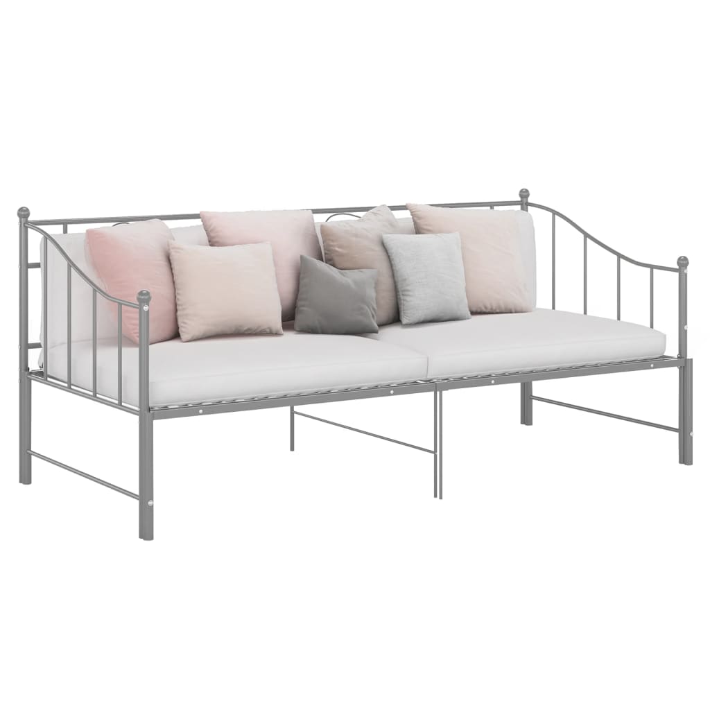 Pull-Out Sofa Bed Frame Without Mattress Metal 90X200 Cm