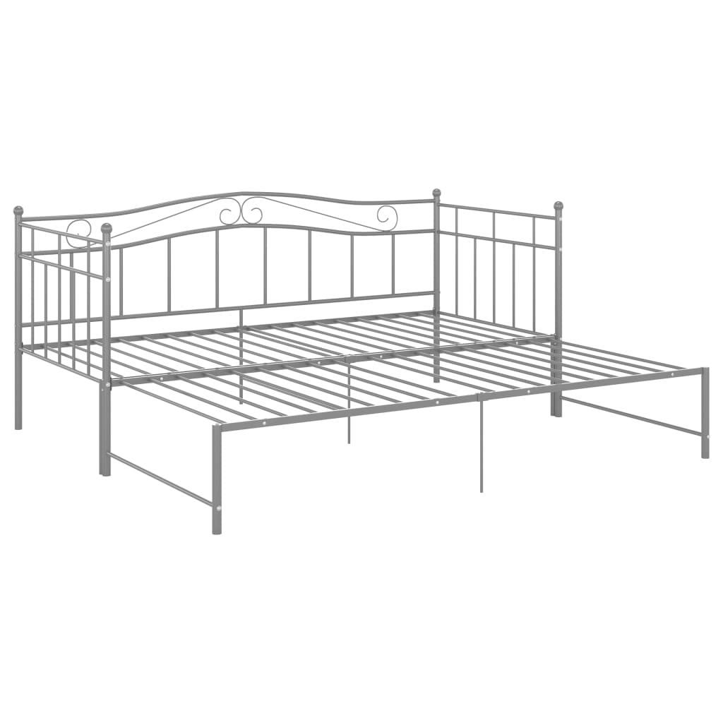 Pull-Out Sofa Bed Frame Without Mattress Metal 90X200 Cm