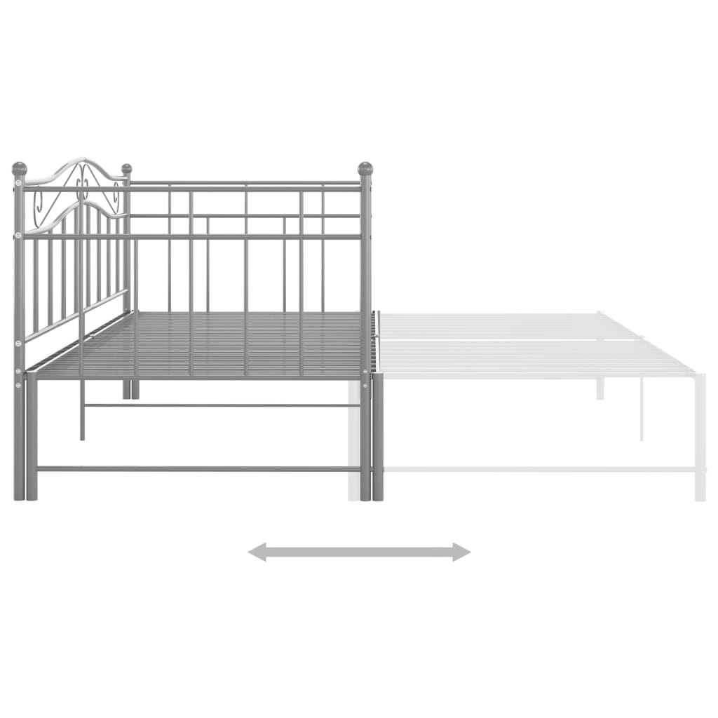 Pull-Out Sofa Bed Frame Without Mattress Metal 90X200 Cm