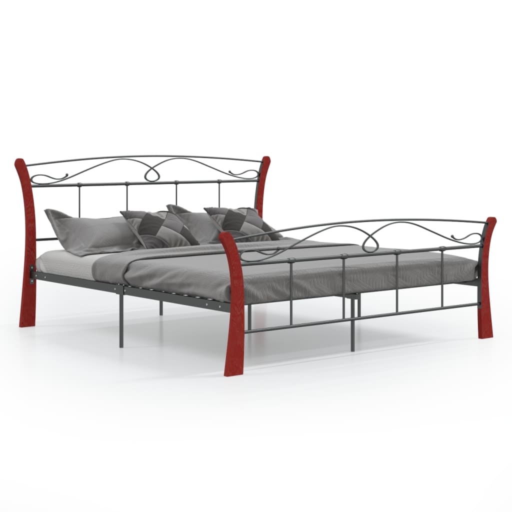 Bed Frame Without Mattress Black Metal