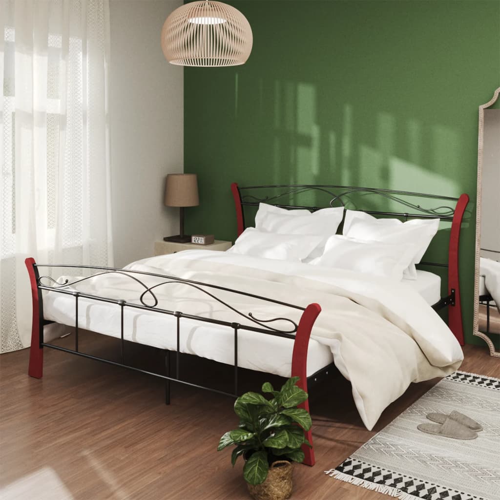 Bed Frame Without Mattress Black Metal