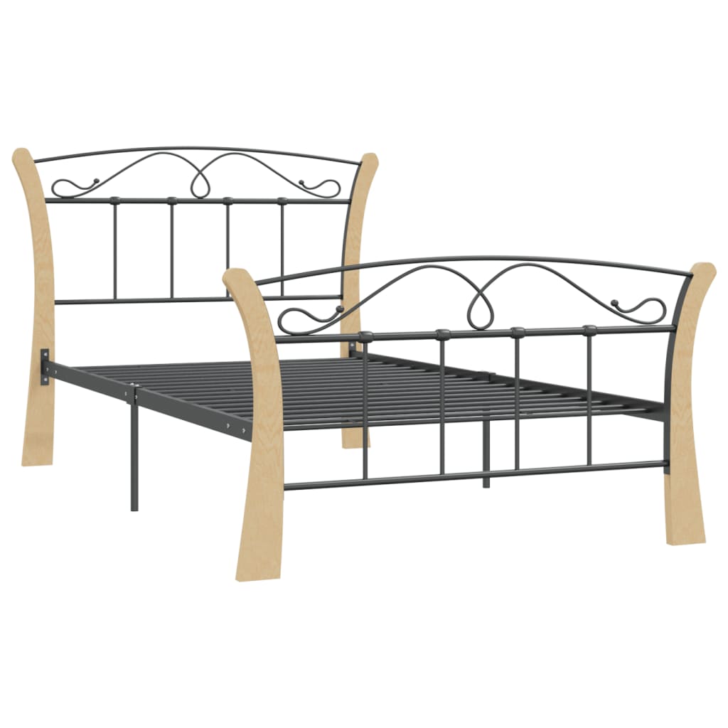 Bed Frame Without Mattress Black Metal