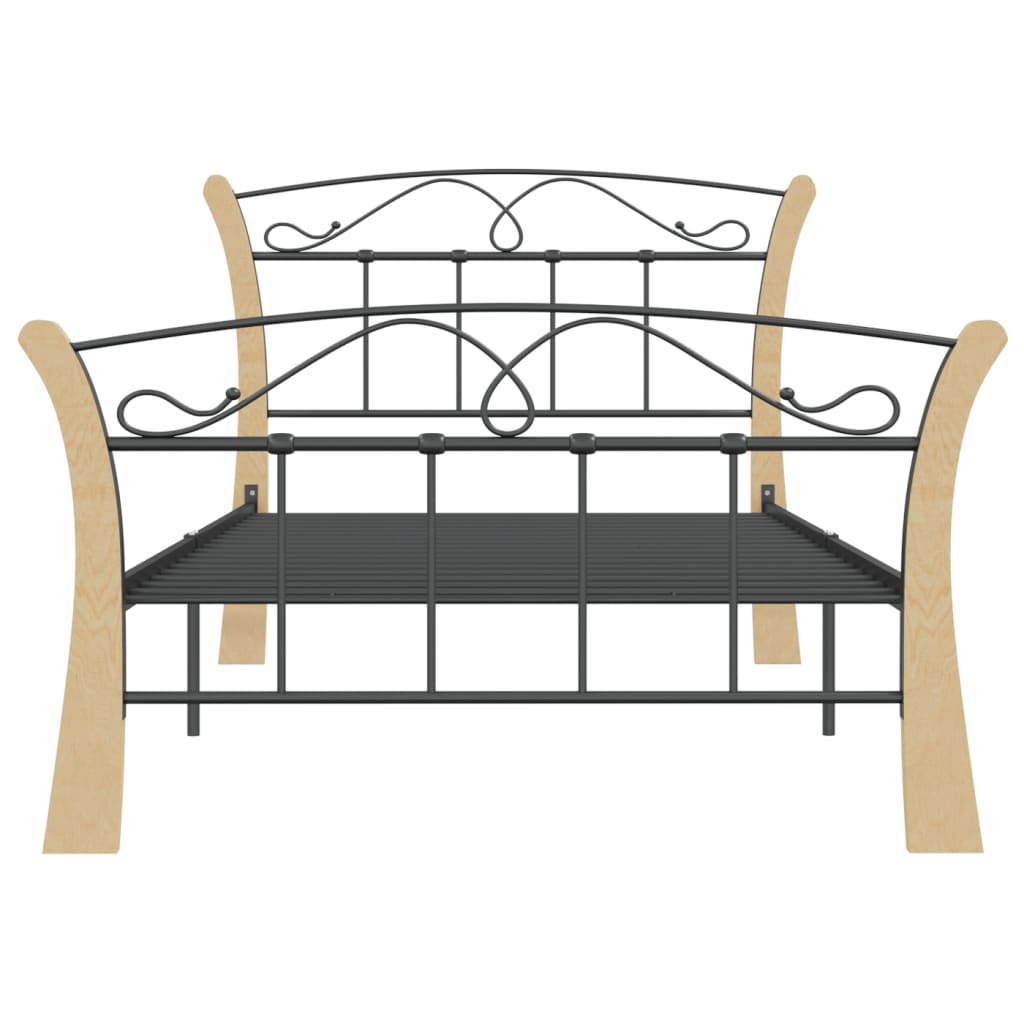 Bed Frame Without Mattress Black Metal