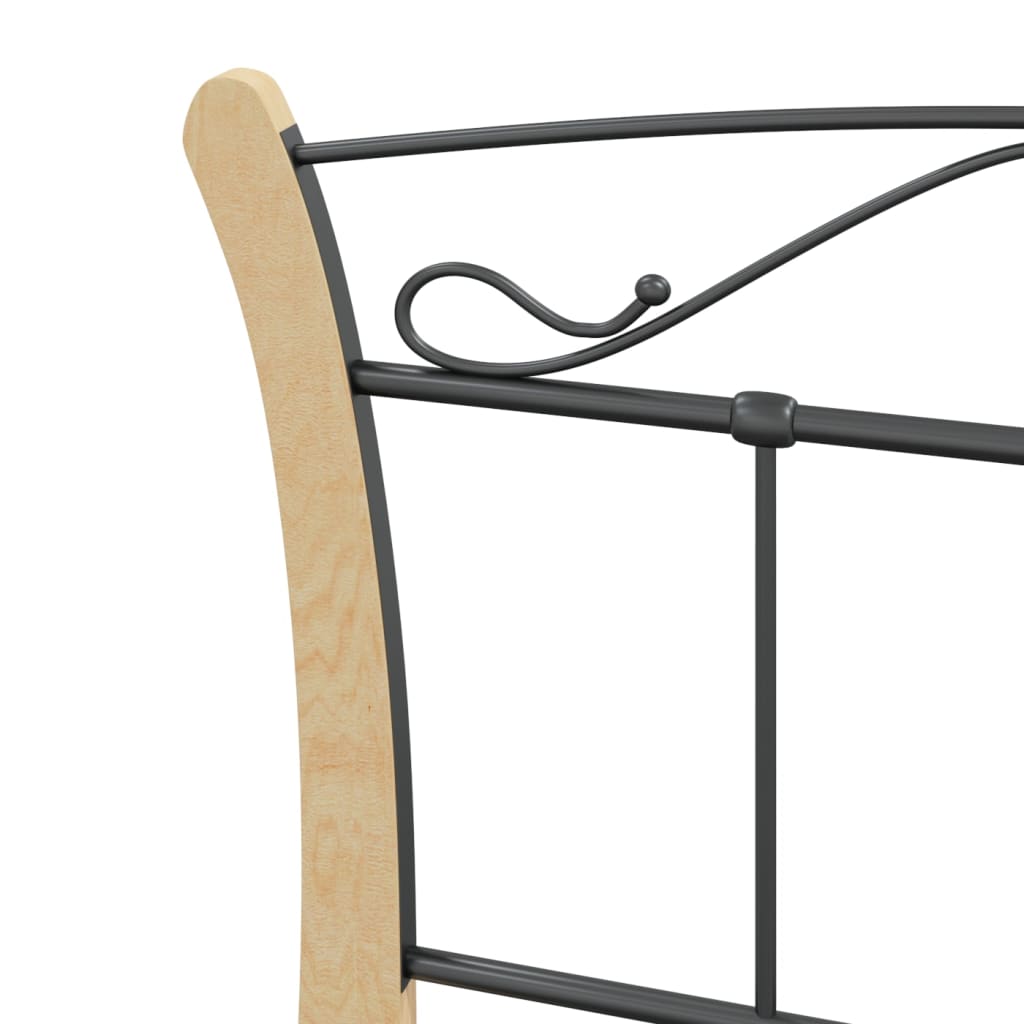 Bed Frame Without Mattress Black Metal