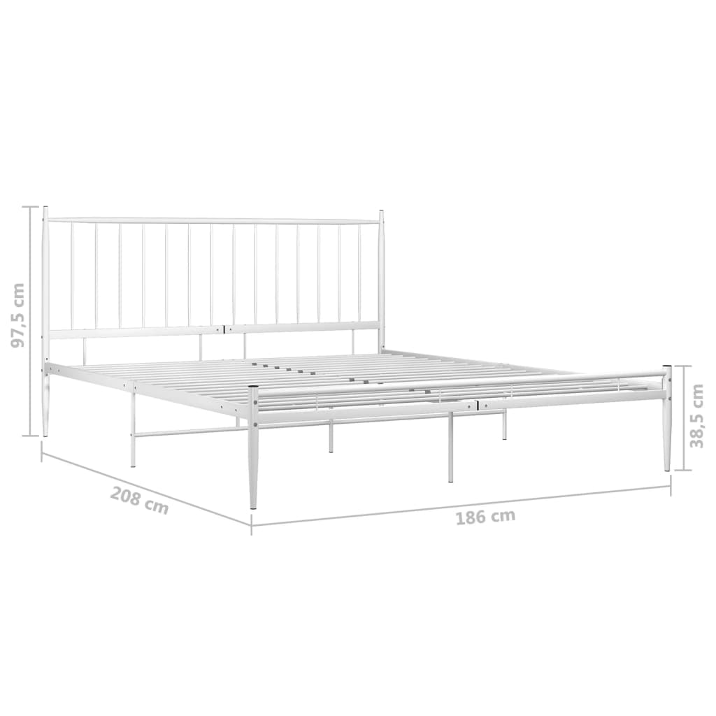 Bed Frame Without Mattress Metal Super King