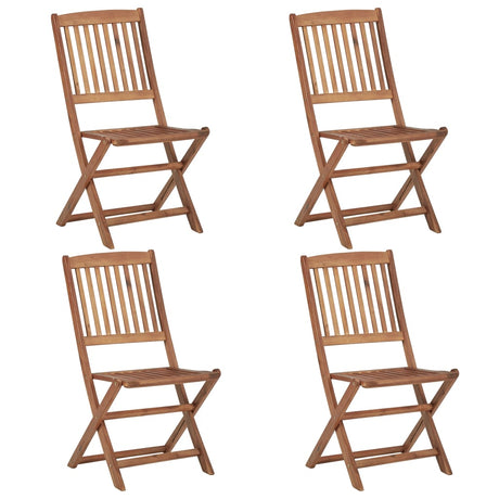 Folding Outdoor Chairs 2 Pcs Solid Acacia Wood