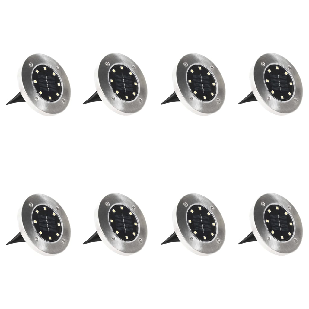 Solar Ground Lights 8 Pcs Led Lights Colour