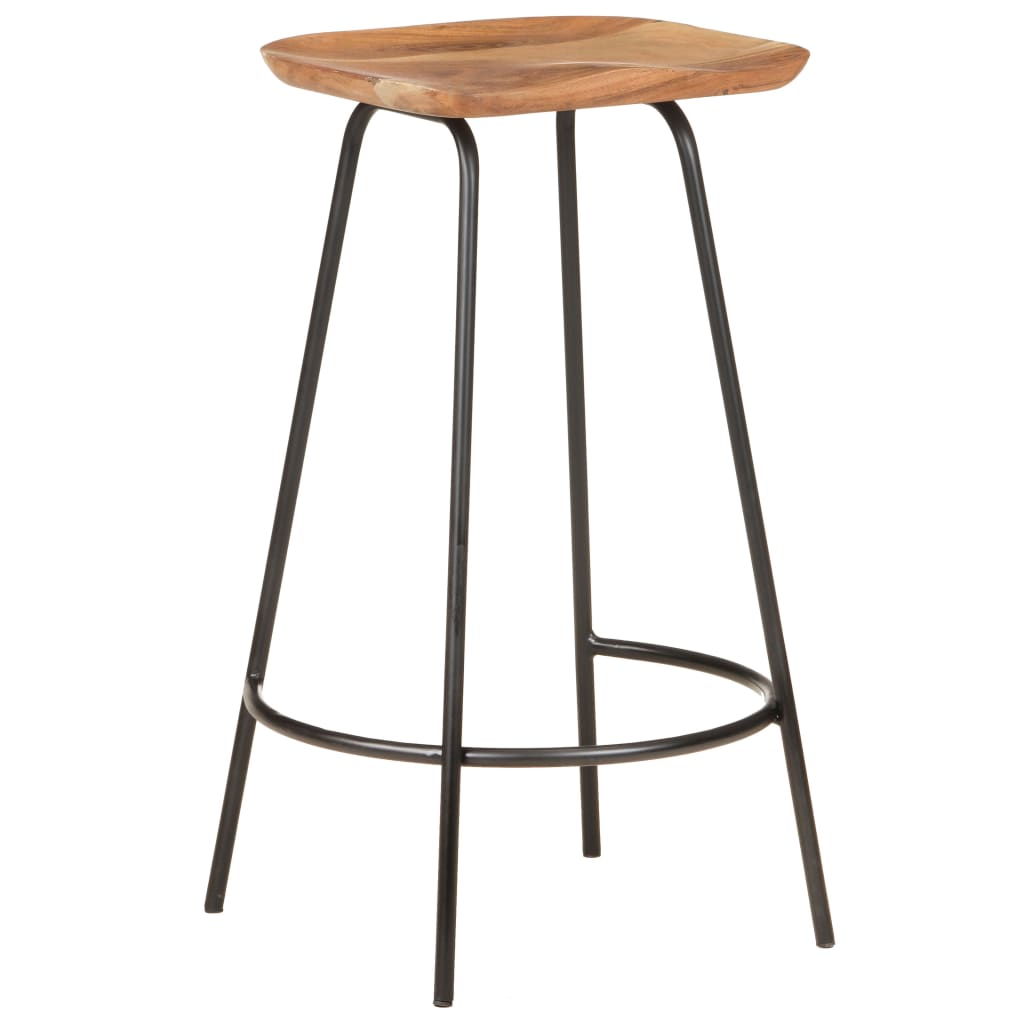 Bar Stools 4 Pcs Solid Acacia Wood