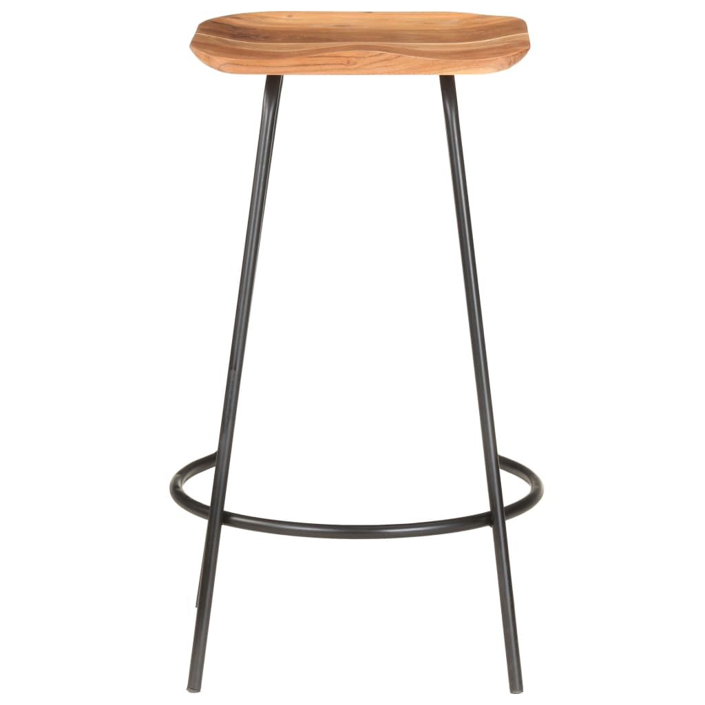 Bar Stools 4 Pcs Solid Acacia Wood