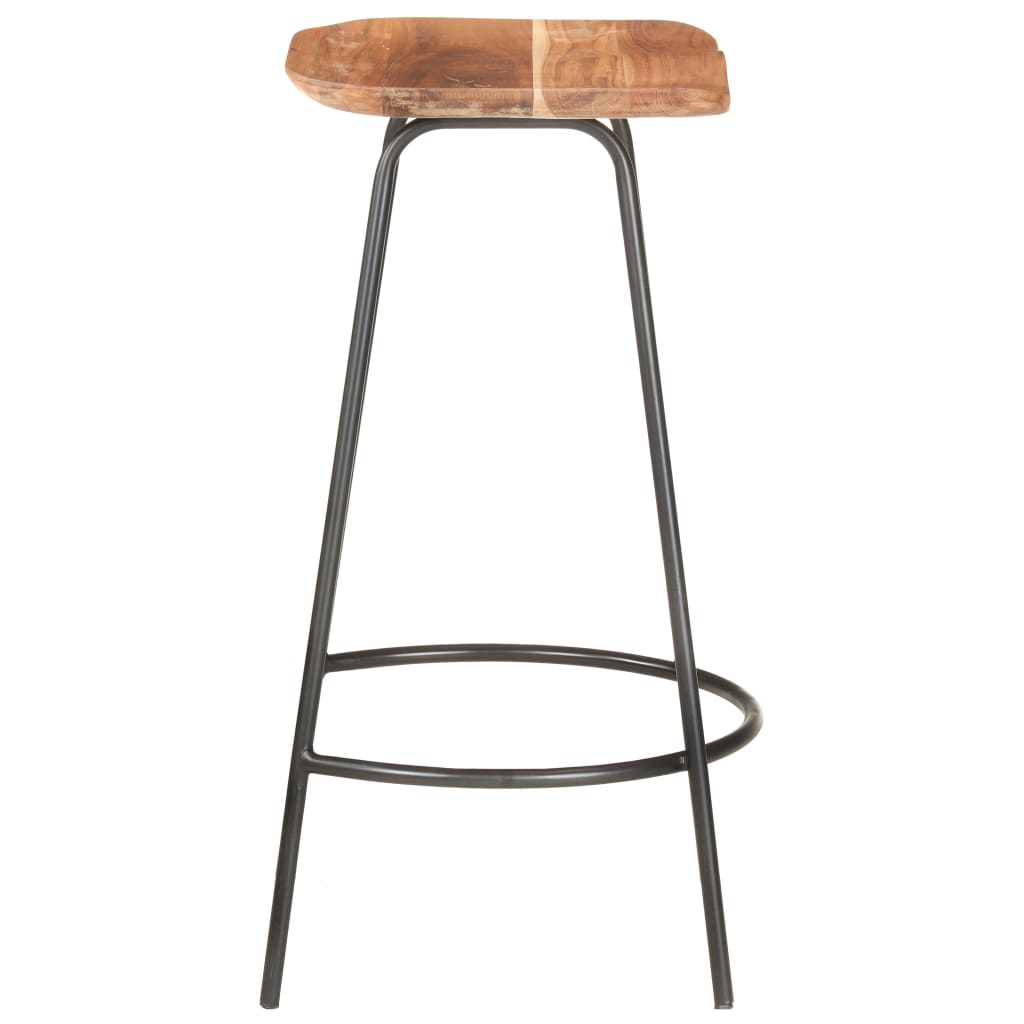 Bar Stools 4 Pcs Solid Acacia Wood