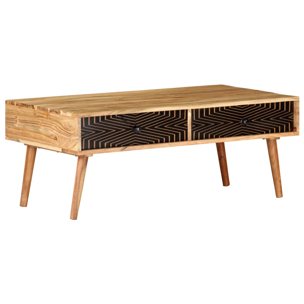 Coffee Table 100X50X39 Cm Solid Acacia Wood