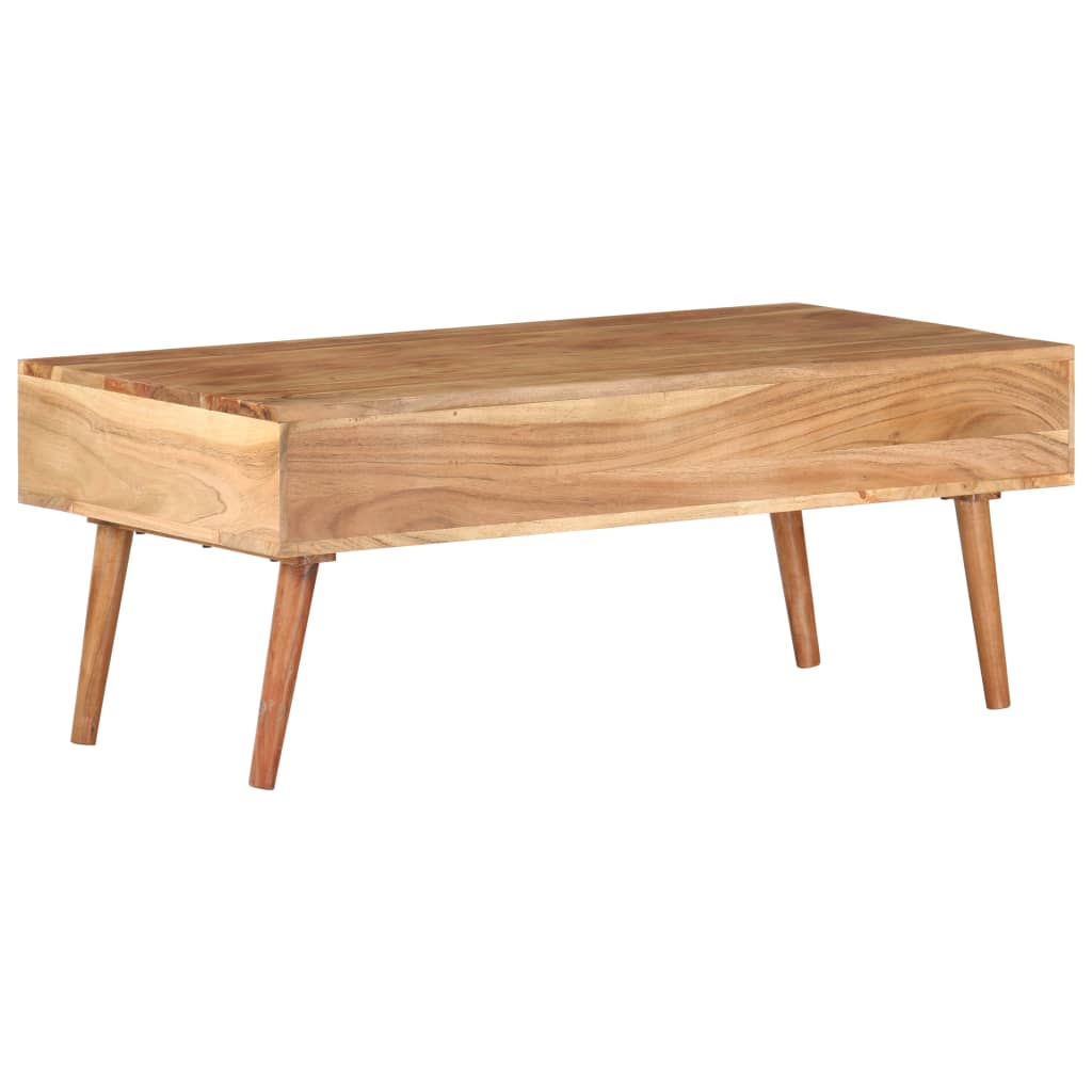 Coffee Table 100X50X39 Cm Solid Acacia Wood