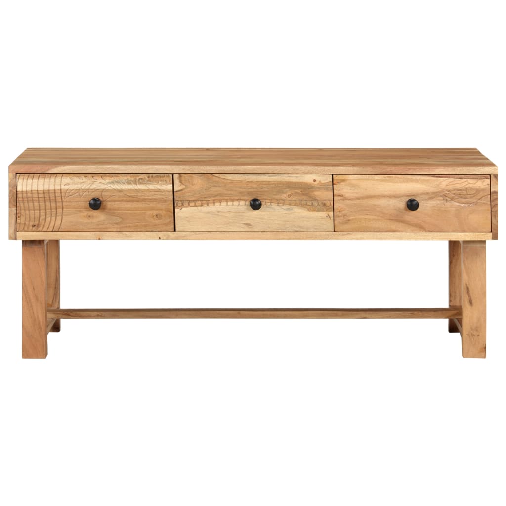 Coffee Table 100X50X40 Cm Solid Acacia Wood