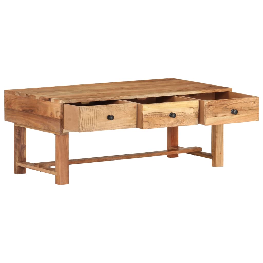 Coffee Table 100X50X40 Cm Solid Acacia Wood