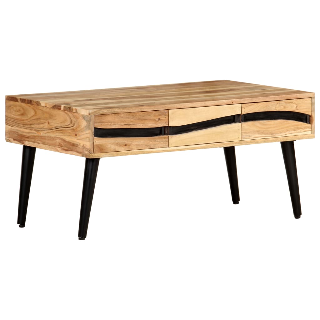 Coffee Table 88X50X42 Cm Solid Acacia Wood