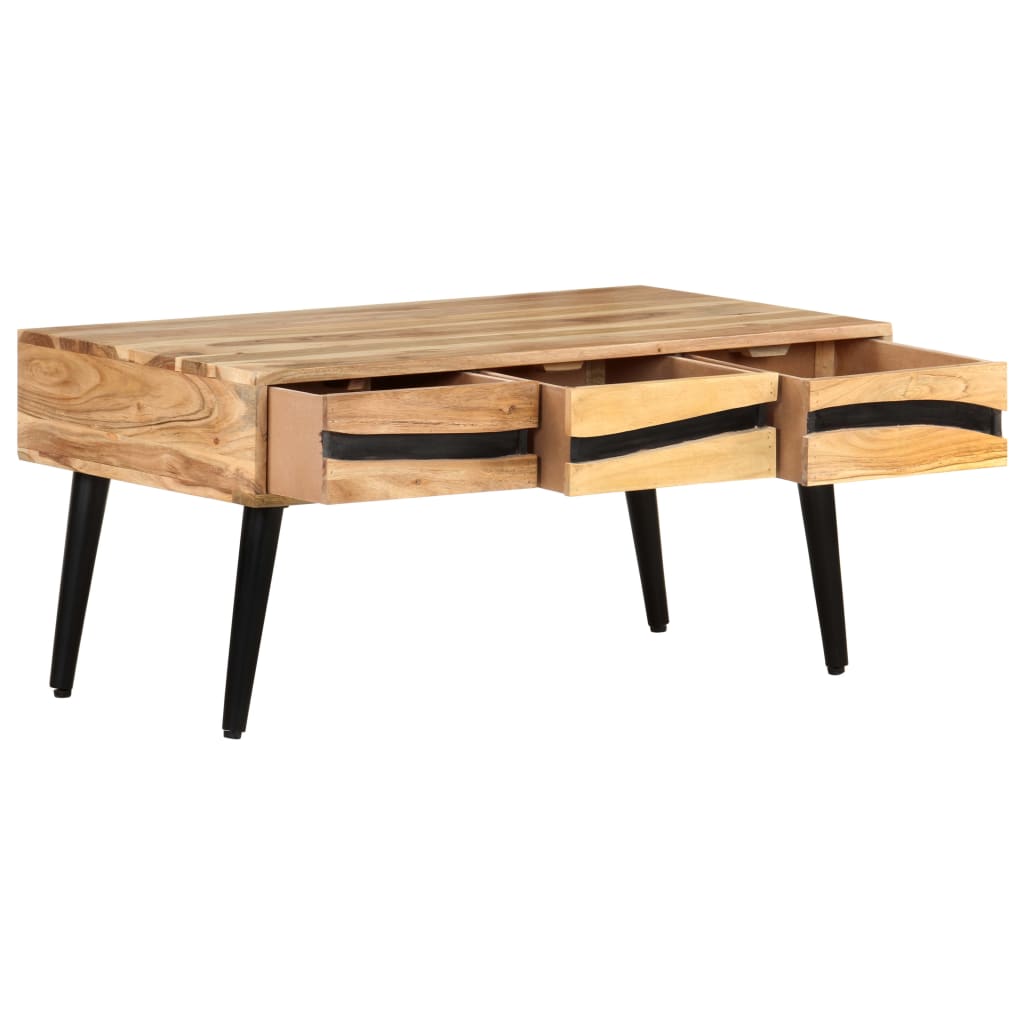 Coffee Table 88X50X42 Cm Solid Acacia Wood