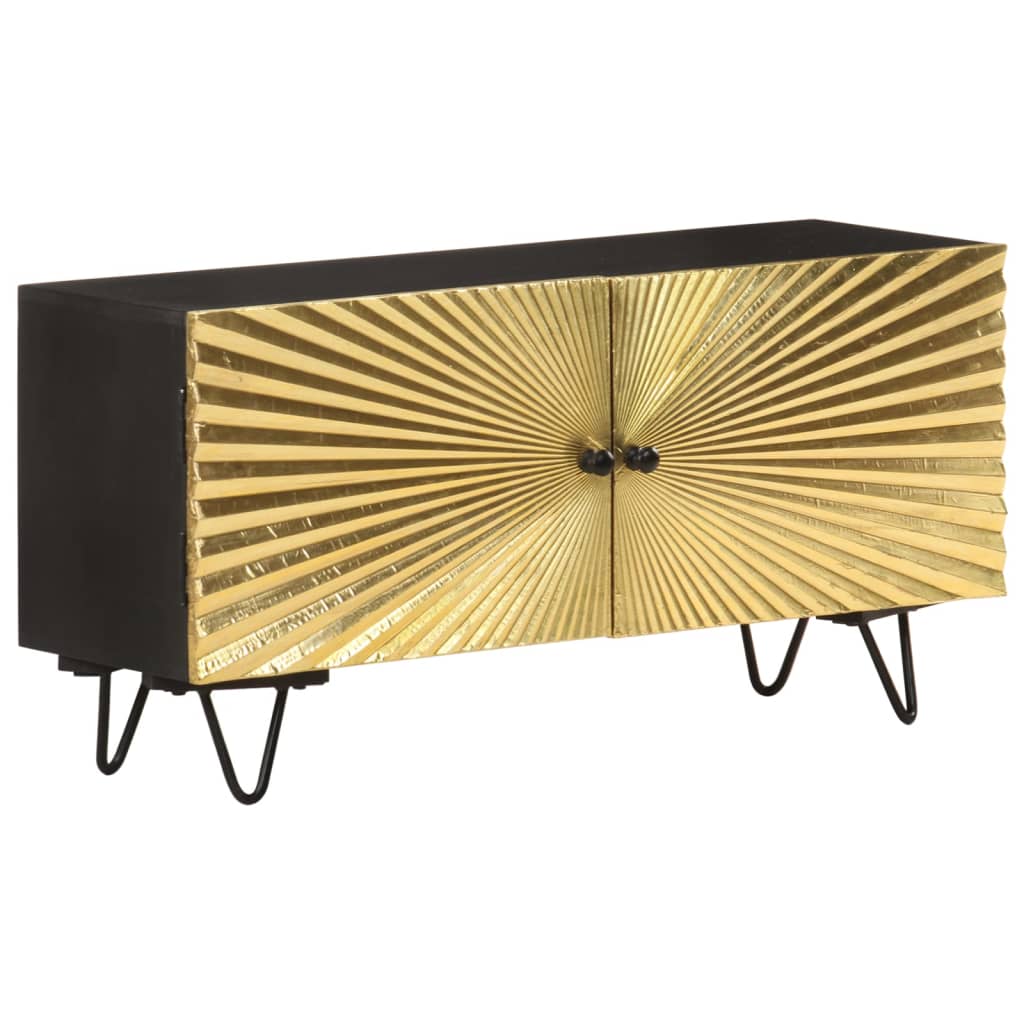 Tv Cabinet 90X30X45 Cm Solid Mango Wood