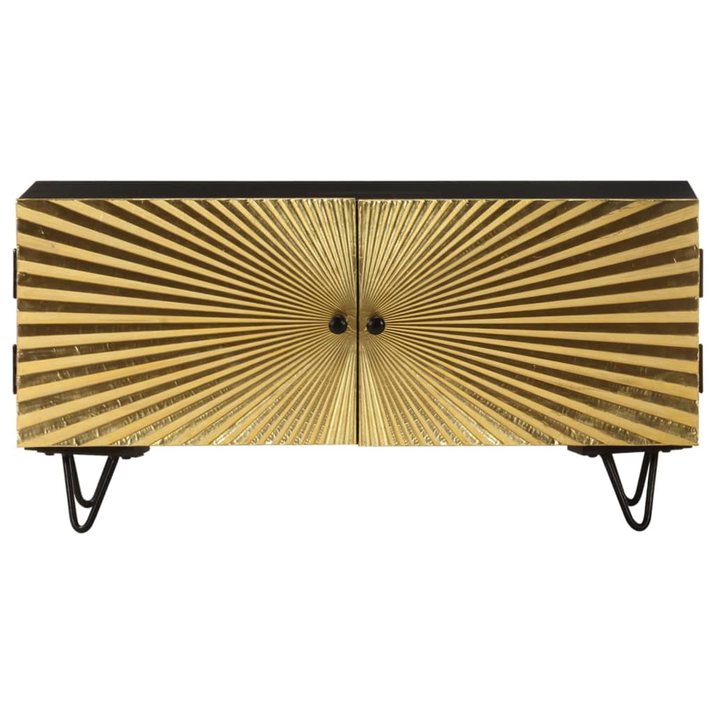 Tv Cabinet 90X30X45 Cm Solid Mango Wood