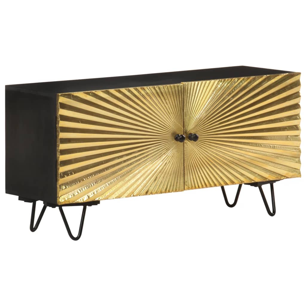 Tv Cabinet 90X30X45 Cm Solid Mango Wood