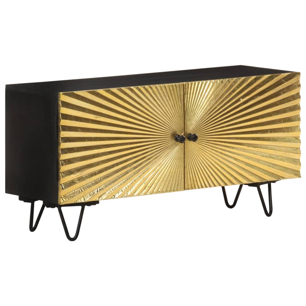 Tv Cabinet 90X30X45 Cm Solid Mango Wood