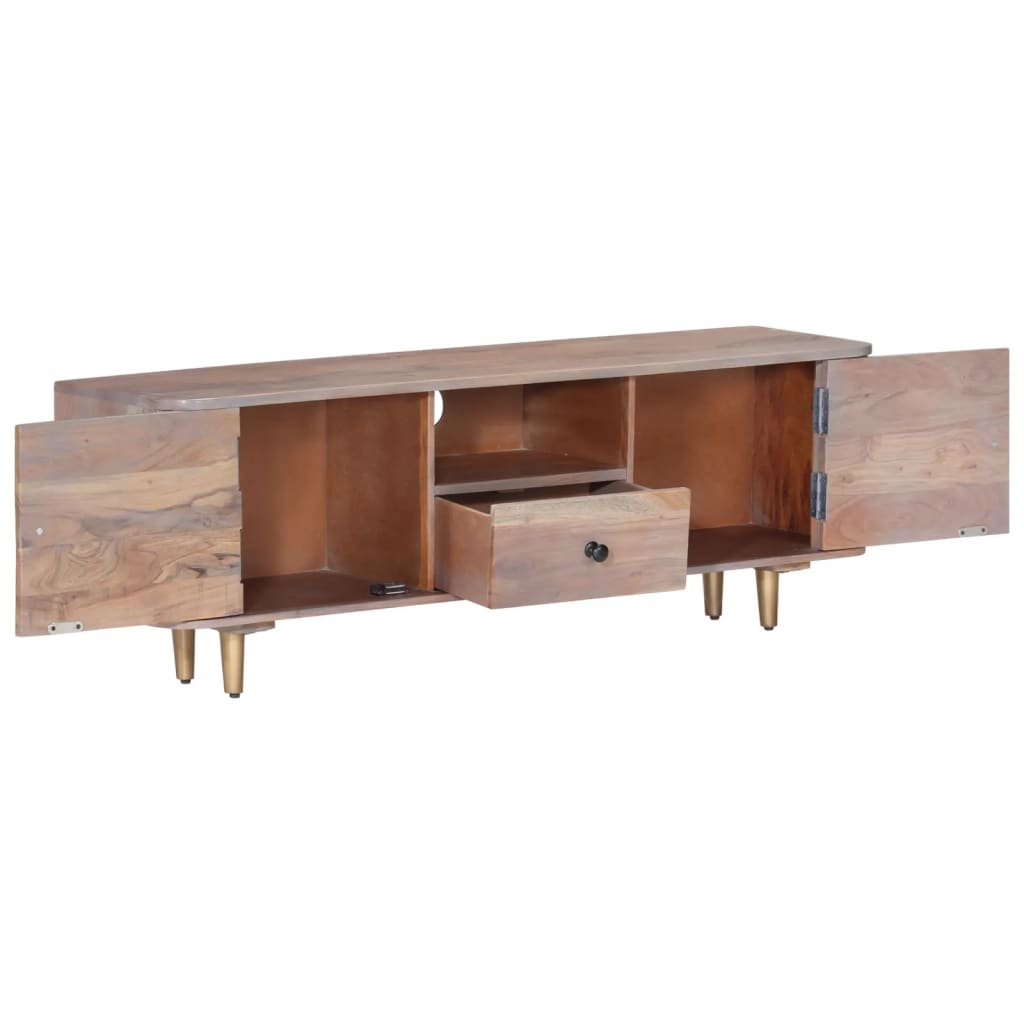 Tv Cabinet 118X30X40 Cm Solid Acacia Wood