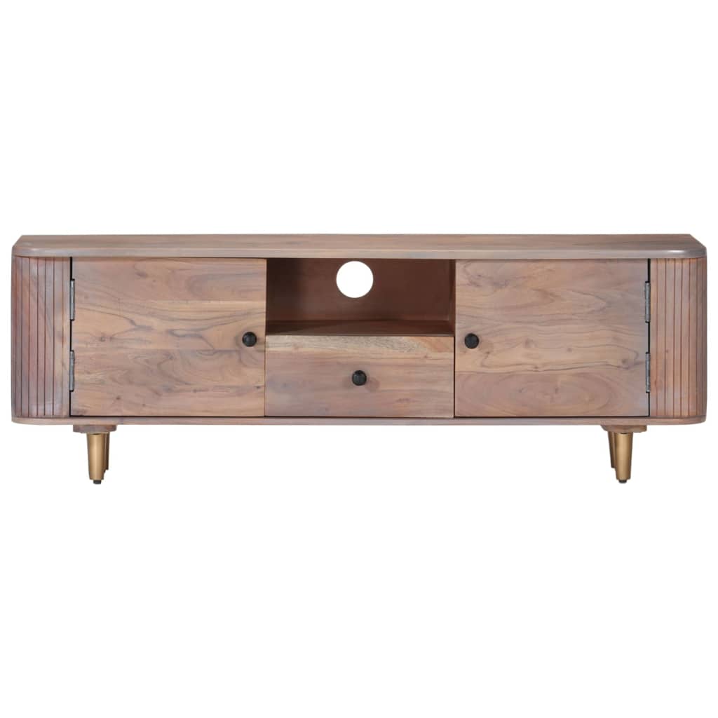 Tv Cabinet 118X30X40 Cm Solid Acacia Wood