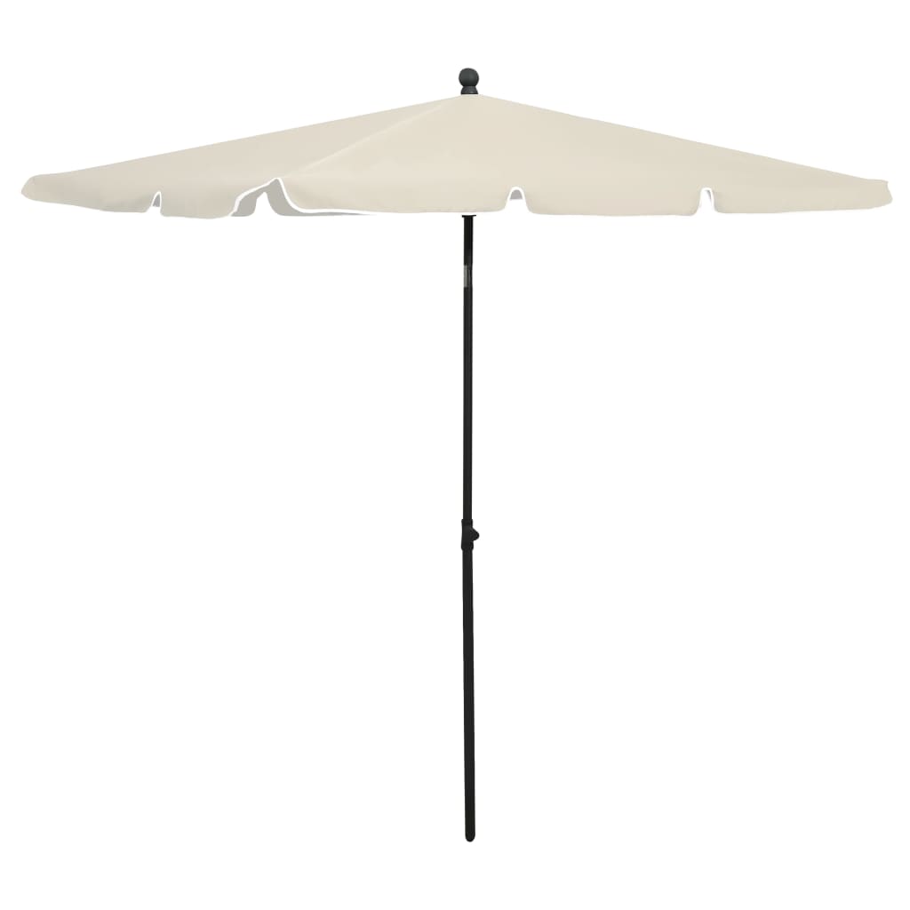 Garden Parasol With Pole 210X140 Cm