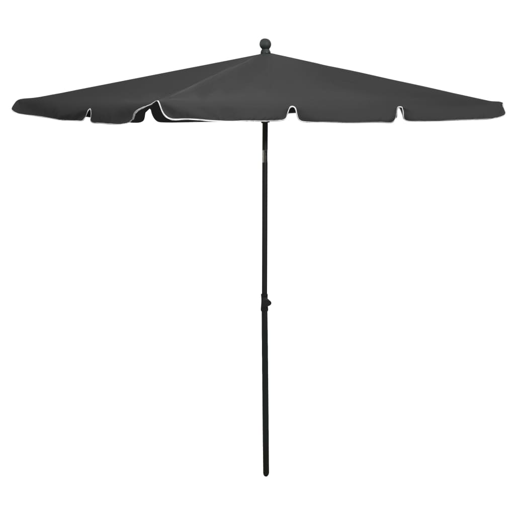 Garden Parasol With Pole 210X140 Cm