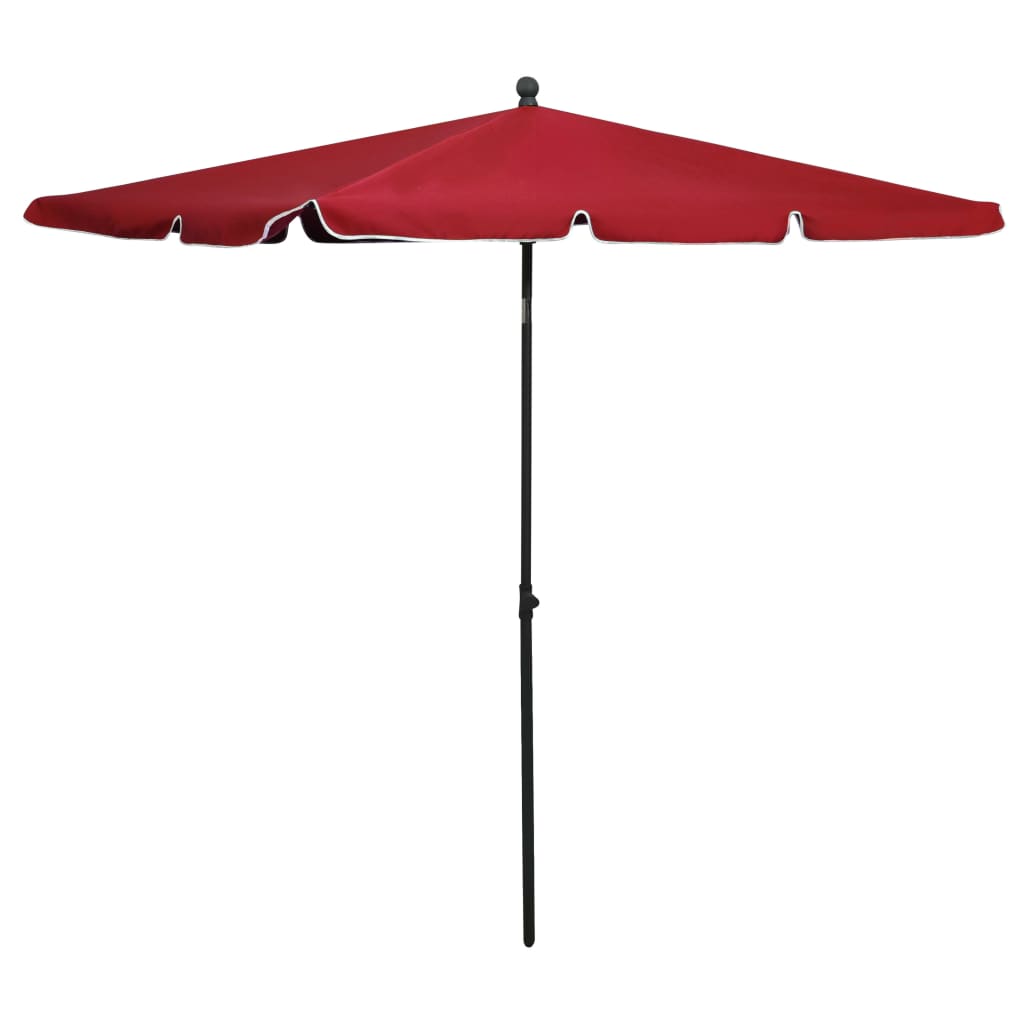 Garden Parasol With Pole 210X140 Cm