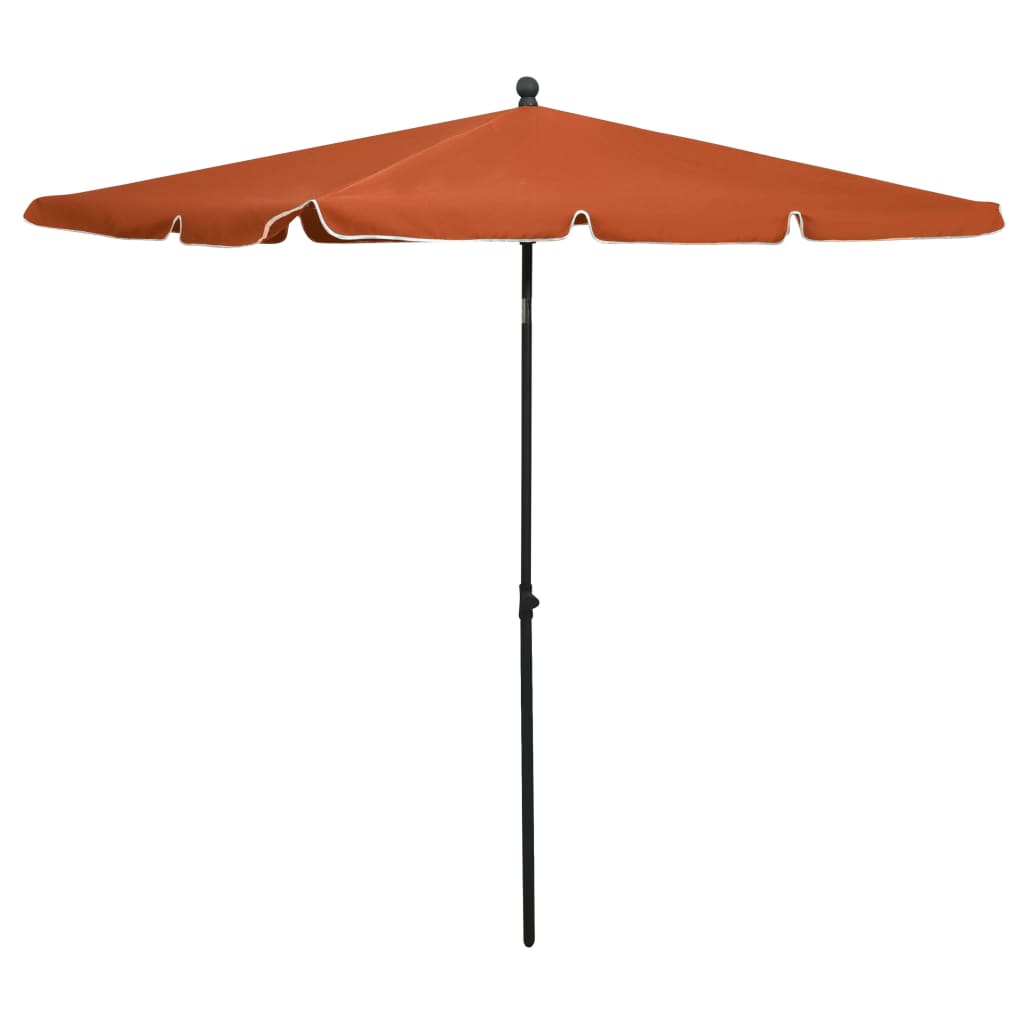 Garden Parasol With Pole 210X140 Cm