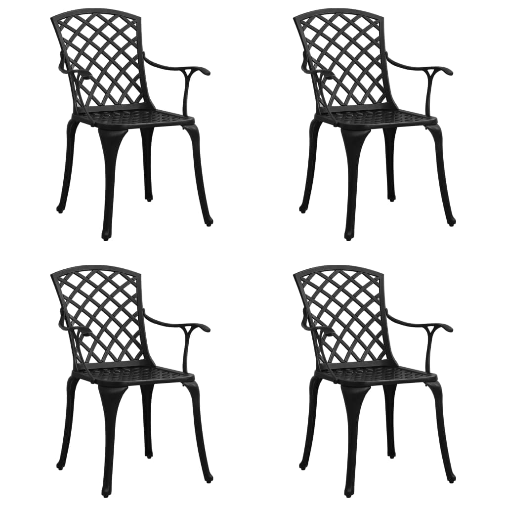 Garden Chairs 2 Pcs Cast Aluminium