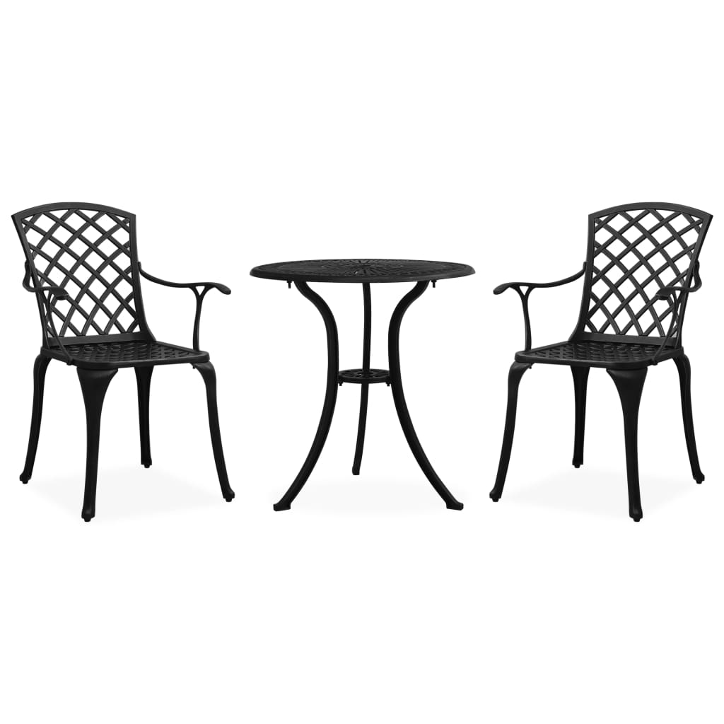 3 Piece Bistro Set Cast Aluminium