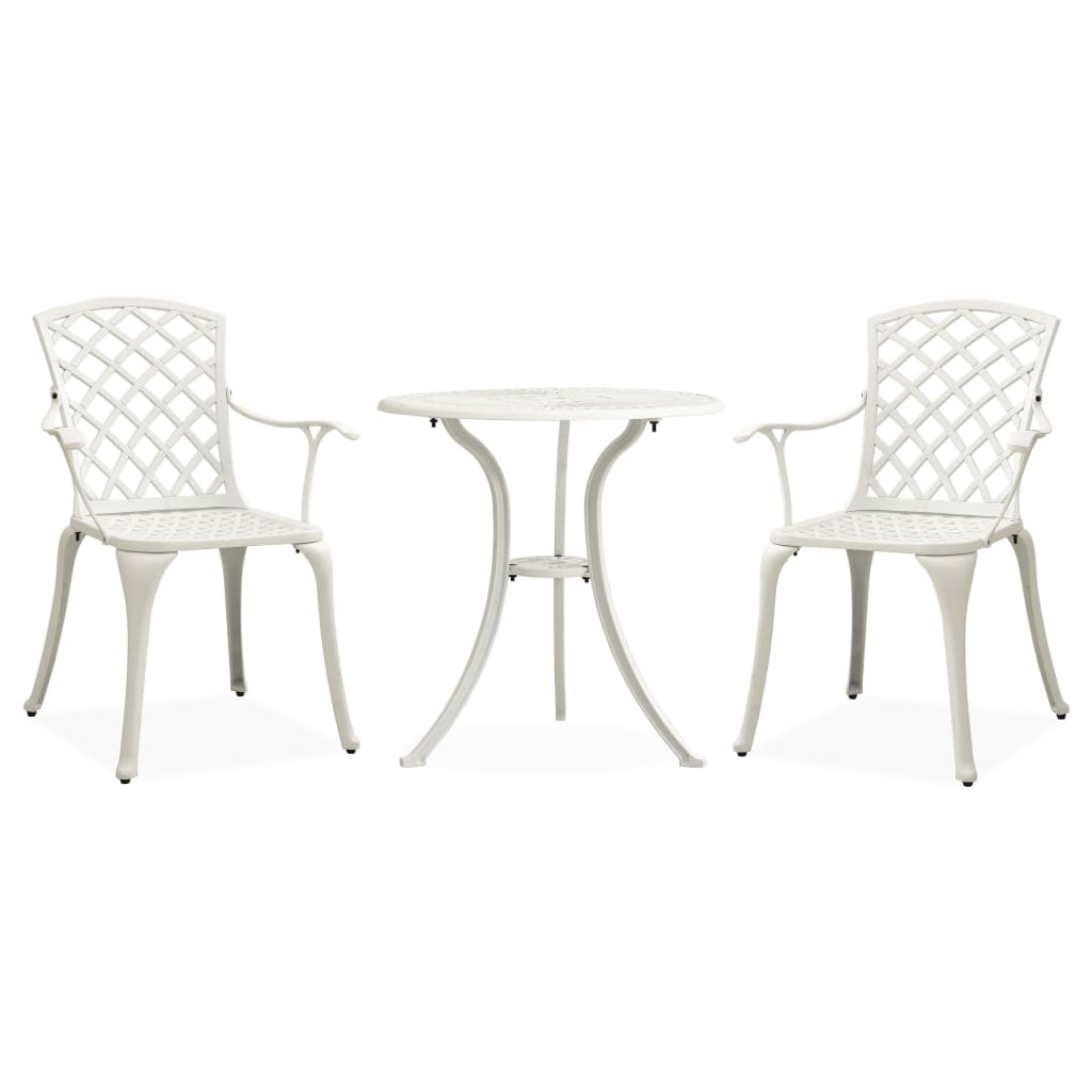 3 Piece Bistro Set Cast Aluminium