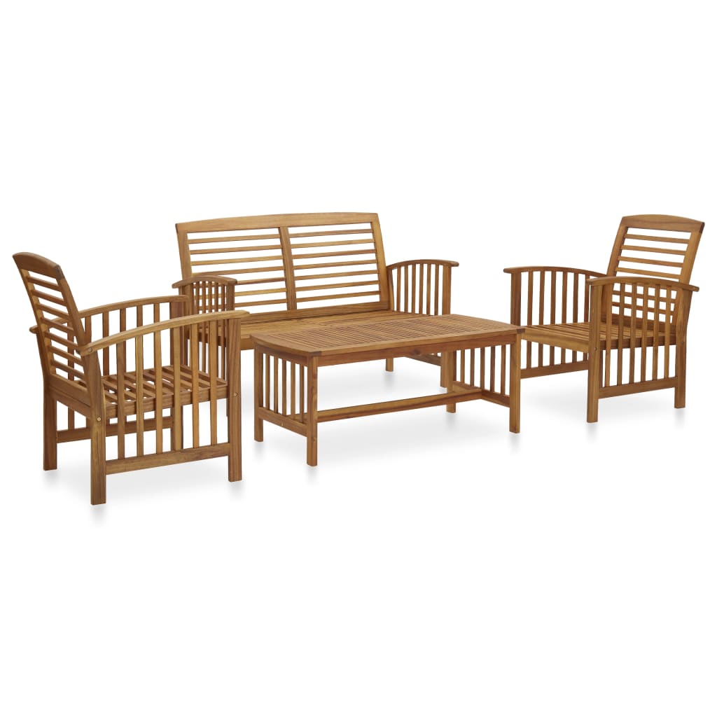 5 Piece Garden Lounge Set Solid Acacia Wood