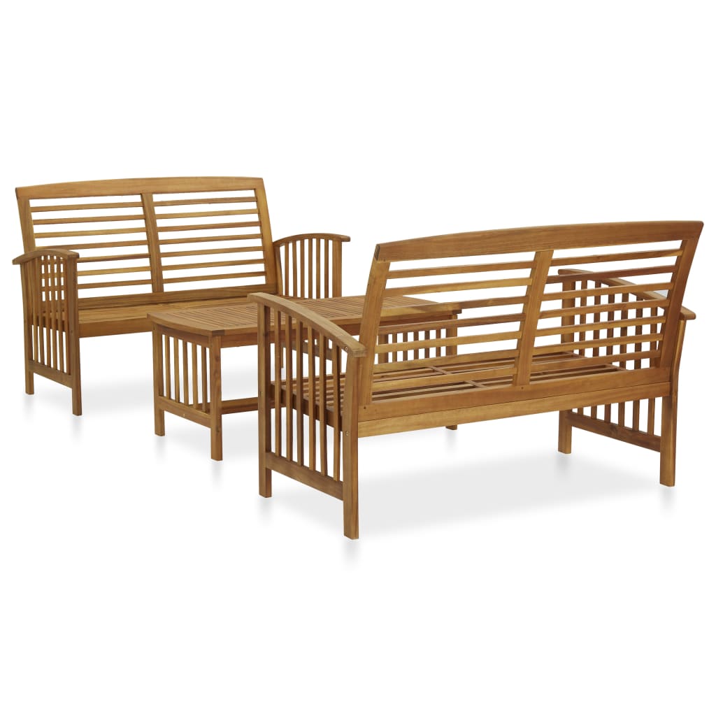 5 Piece Garden Lounge Set Solid Acacia Wood