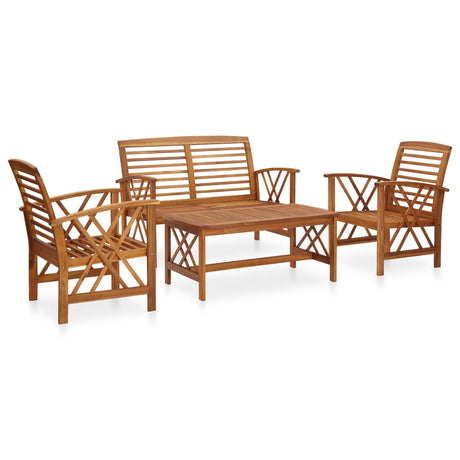 3 Piece Garden Lounge Set Solid Acacia Wood