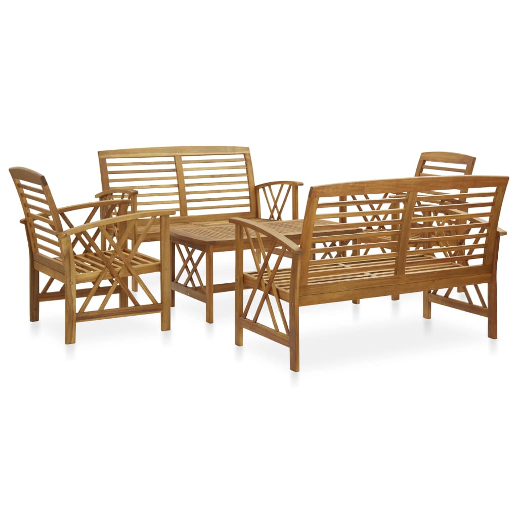 3 Piece Garden Lounge Set Solid Acacia Wood
