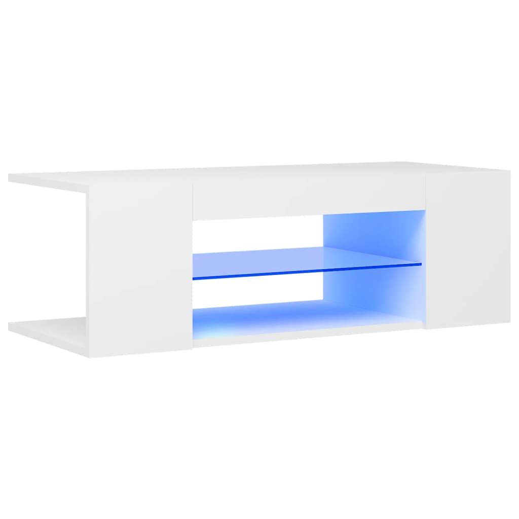 Tv Cabinet With Led Lights 90X39X30 Cm