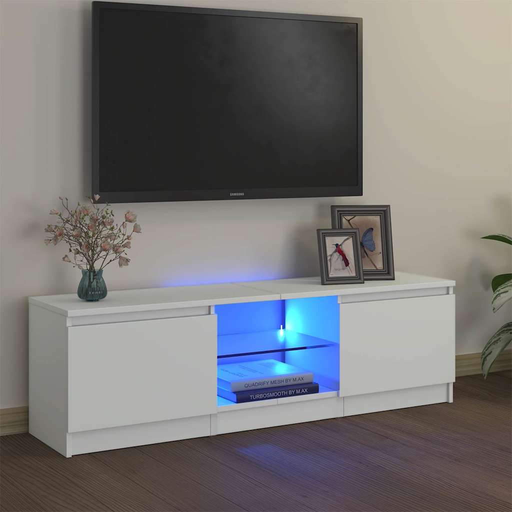 Tv Cabinet With Led Lights 120X30X35.5 Cm