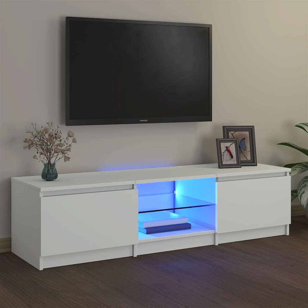 Tv Cabinet With Led Lights 120X30X35.5 Cm