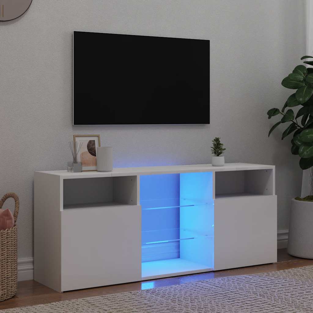Tv Cabinet With Led Lights 120X30X50 Cm