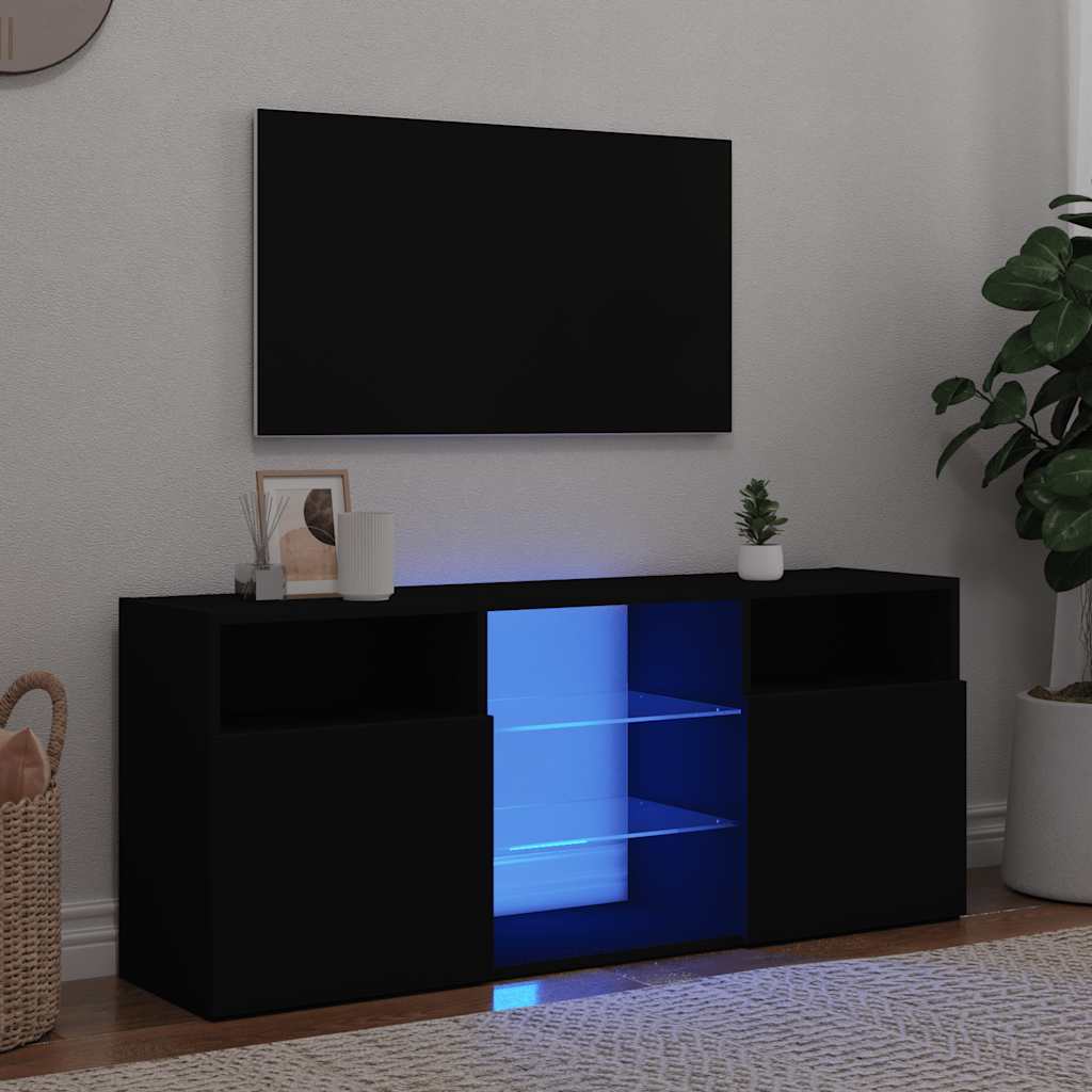 Tv Cabinet With Led Lights 120X30X50 Cm