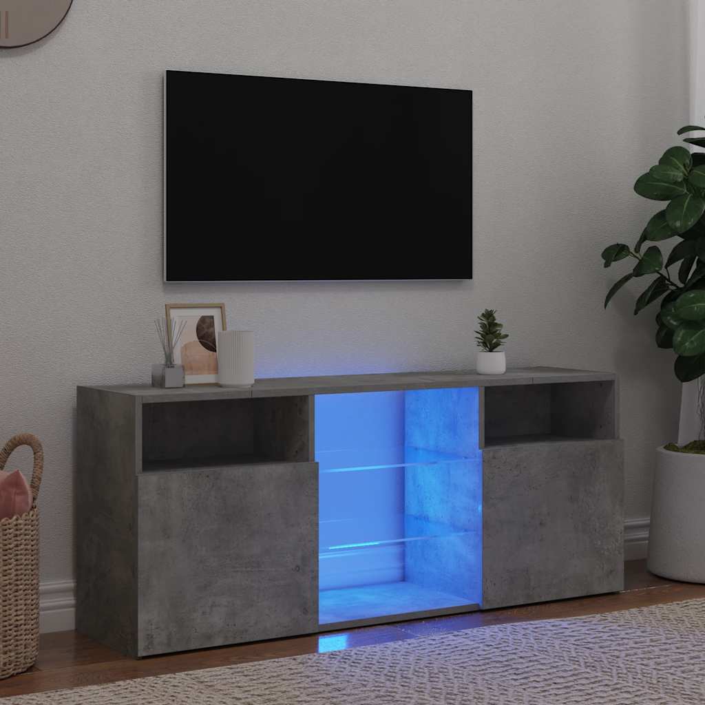 Tv Cabinet With Led Lights 120X30X50 Cm