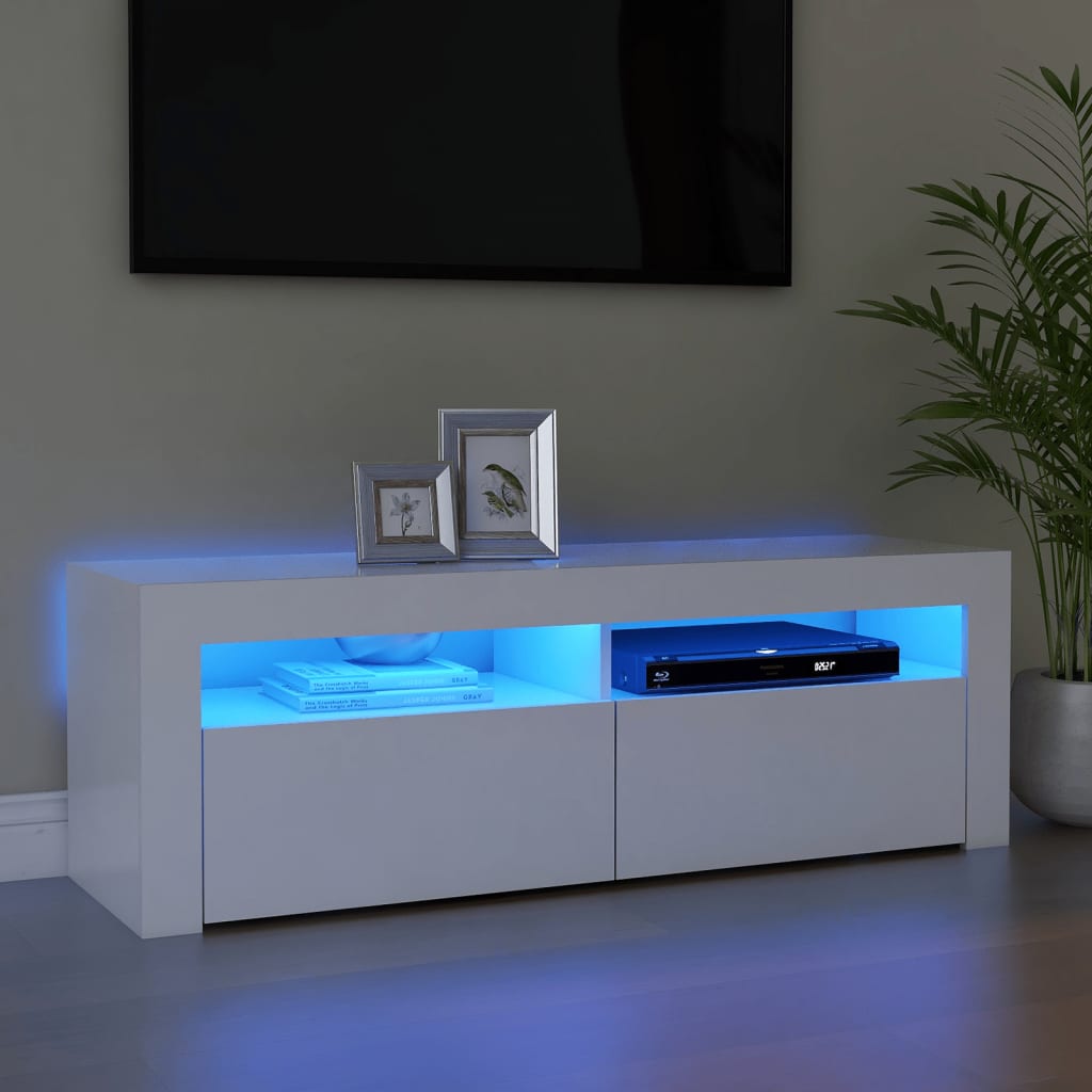 Tv Cabinet With Led Lights 120X35X40 Cm