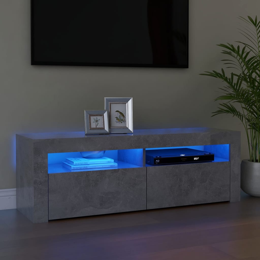 Tv Cabinet With Led Lights 120X35X40 Cm