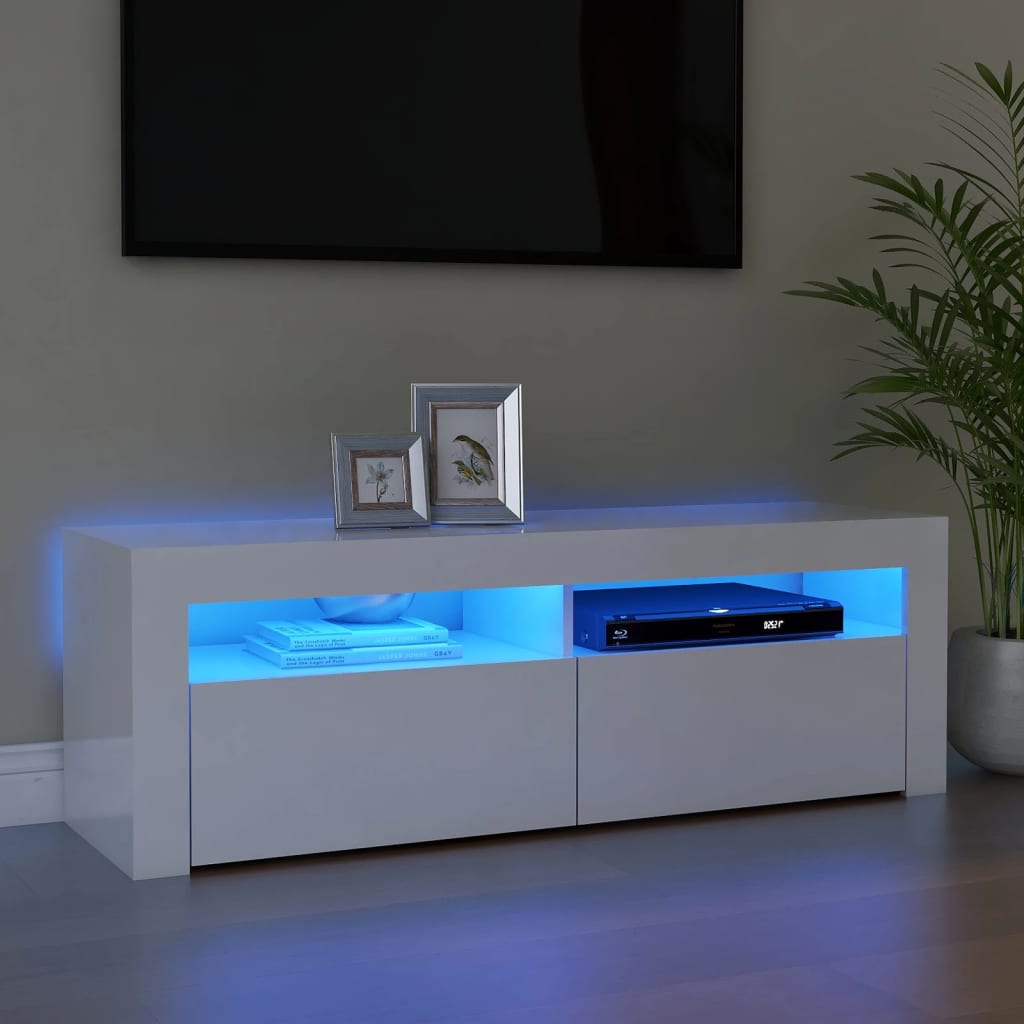 Tv Cabinet With Led Lights 120X35X40 Cm