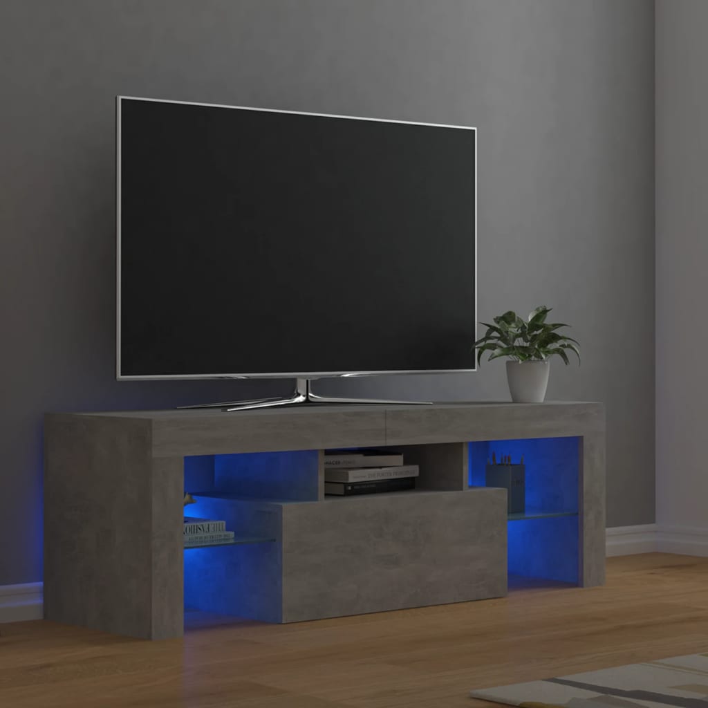 Tv Cabinet With Led Lights 120X35X40 Cm