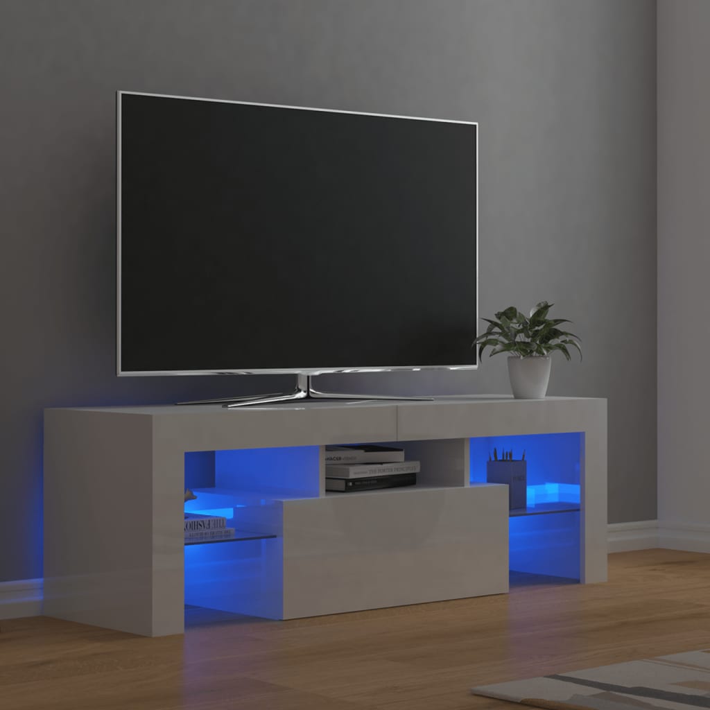 Tv Cabinet With Led Lights 120X35X40 Cm